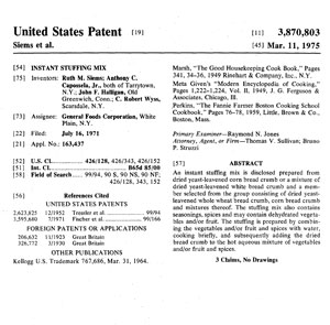 Stuffing Patent