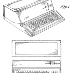 Steve Jobs' first patent was a design for a new personal computer. D268584 was issued April 12, 1983.