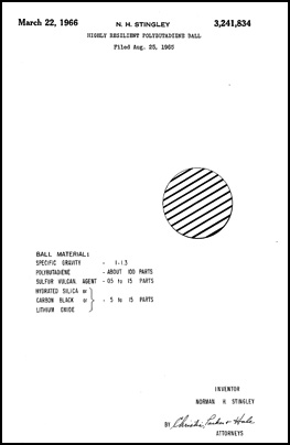 HIGHLY RESILIENT POLYBUTADIENE BALL