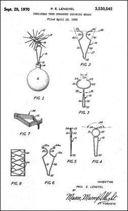 CHRISTMAS TREE ORNAMENT SECURING MEANS