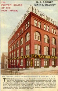 Old Taylor Fur Getter AD Displaying Thier Building